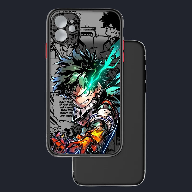 My Hero Academia Frosted Translucent Case for iPhone