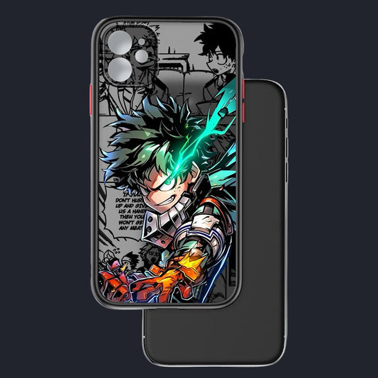 My Hero Academia Frosted Translucent Case for iPhone