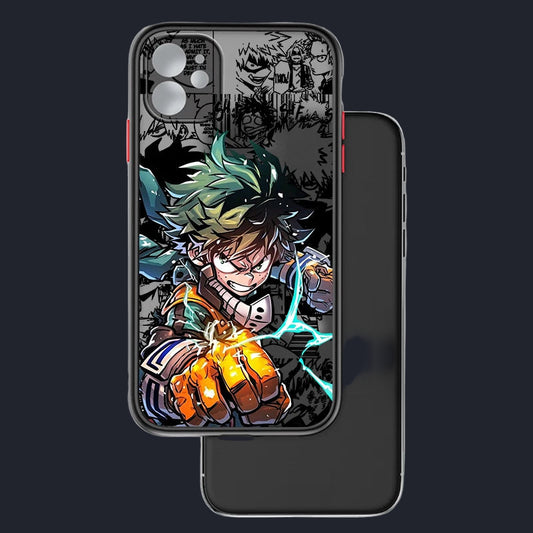 My Hero Academia Frosted Translucent Case for iPhone