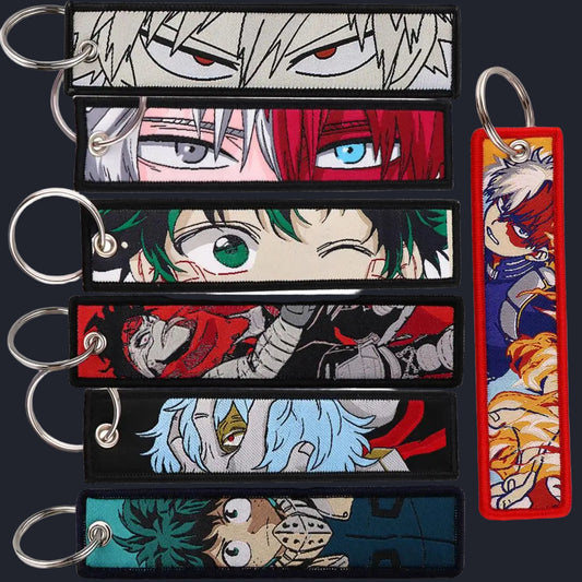 My Hero Academia Embroidered Keychain