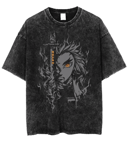 Vintage Black Demon Slayer T-Shirt