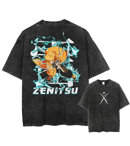 Vintage Black Demon Slayer T-Shirt