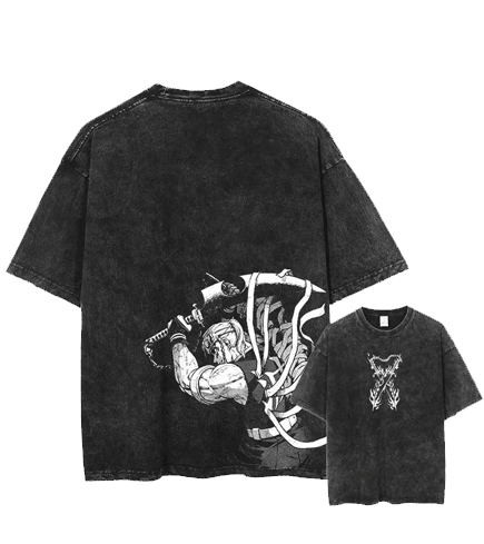 Vintage Black Demon Slayer T-Shirt