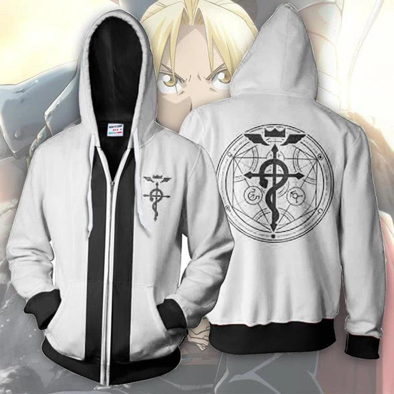 Fullmetal Alchemist Edward Elric Autumn Zipper Hoodie