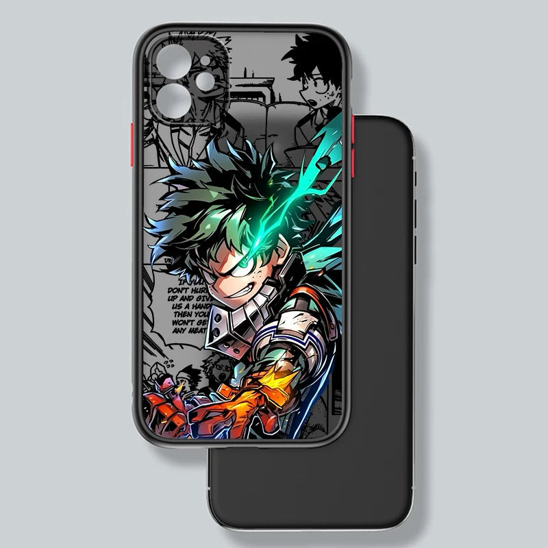 My Hero Academia Frosted Translucent Case for iPhone