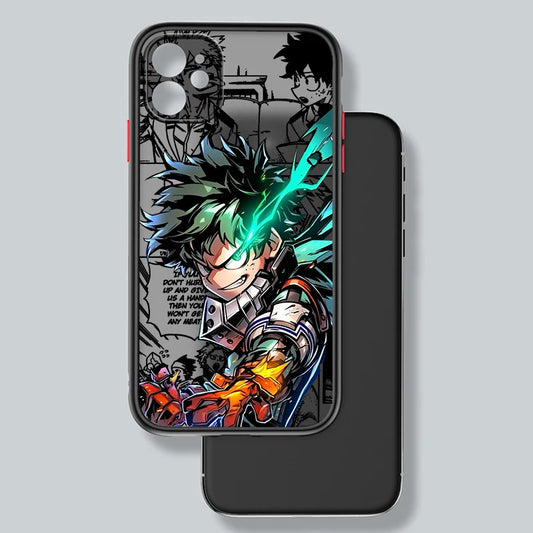 My Hero Academia Frosted Translucent Case for iPhone