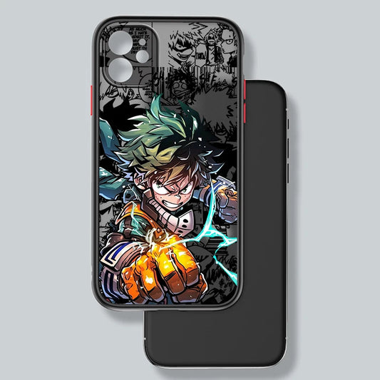 My Hero Academia Frosted Translucent Case for iPhone