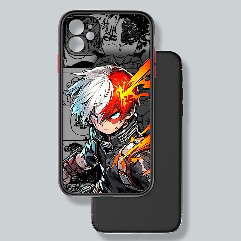 My Hero Academia Frosted Translucent Case for iPhone