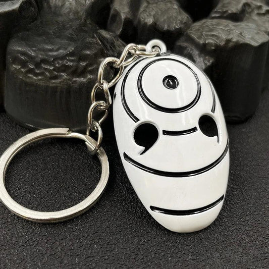 Naruto White Mask Metal Keychain