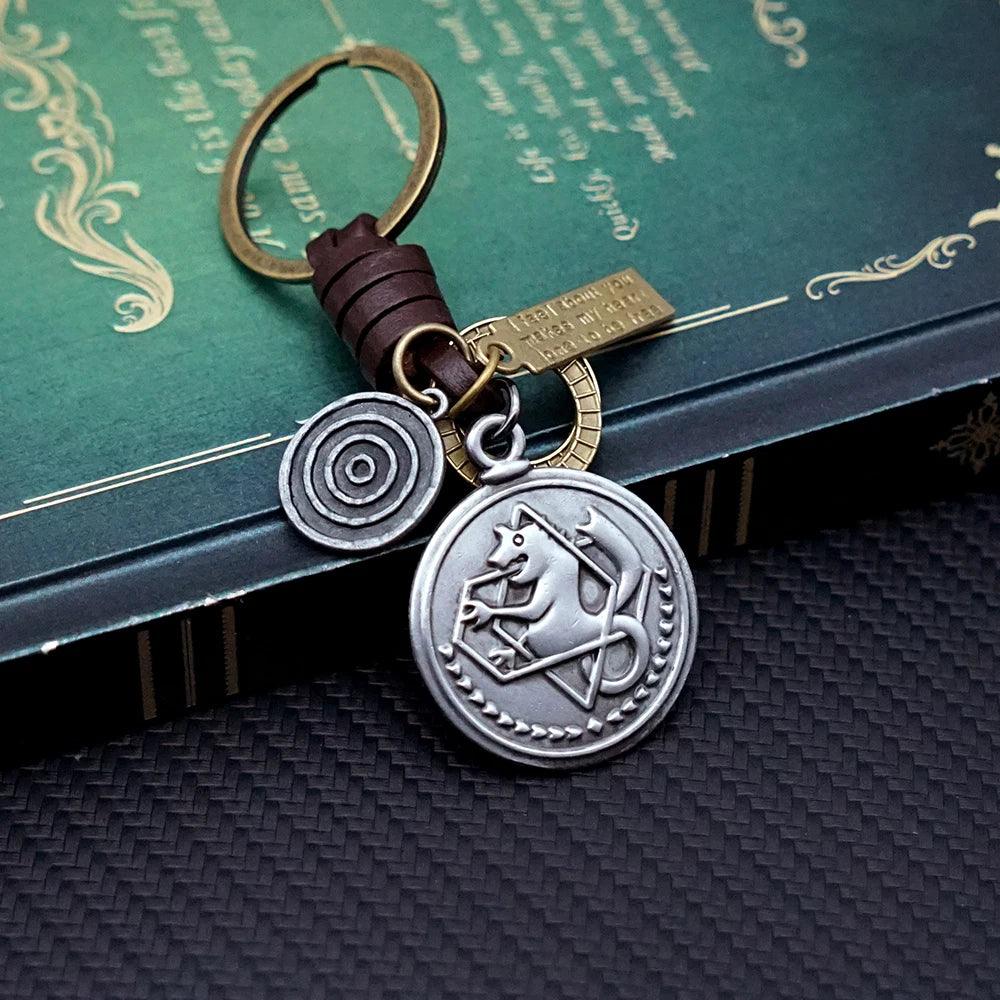 Fullmetal Alchemist Edward Leather Keychain