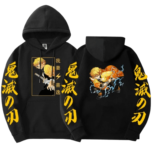 Anime Demon Slayer Zenitsu Hoodie