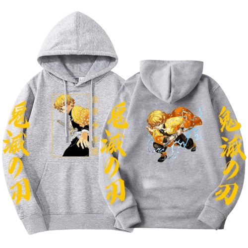 Anime Demon Slayer Zenitsu Hoodie