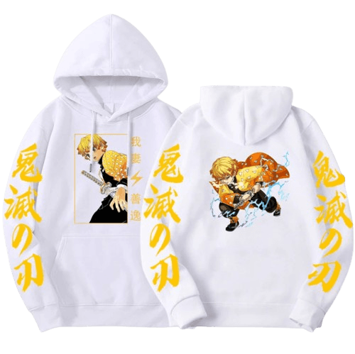 Anime Demon Slayer Zenitsu Hoodie