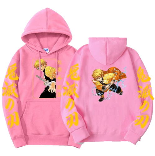 Anime Demon Slayer Zenitsu Hoodie