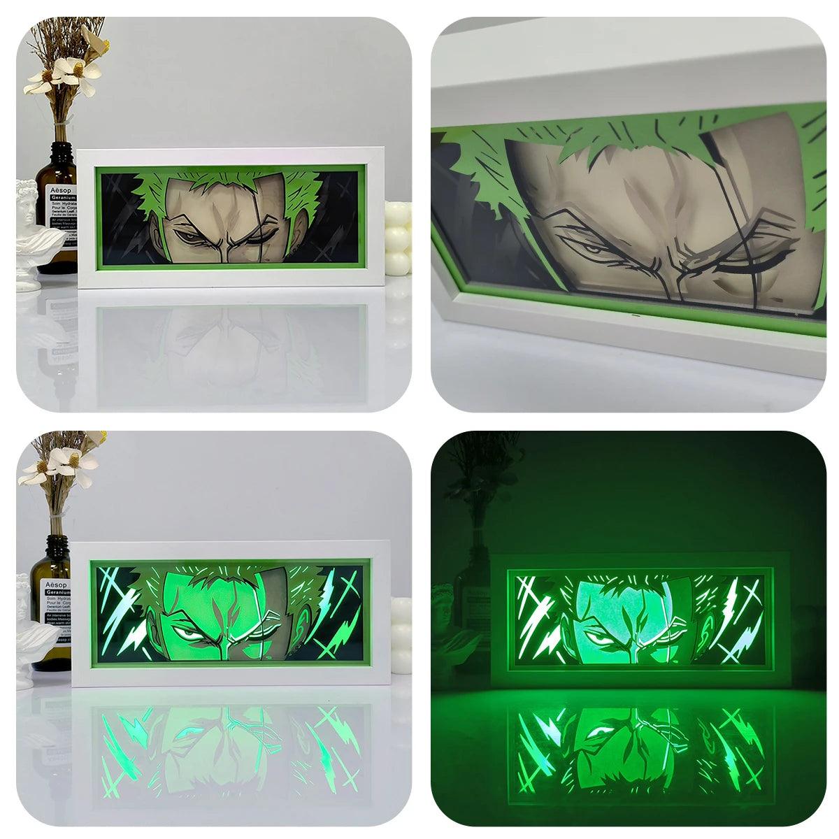 Anime Paper Cut Shadow Box Light