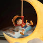 One Piece Luffy Night Light - Magnetic Moon Lamp